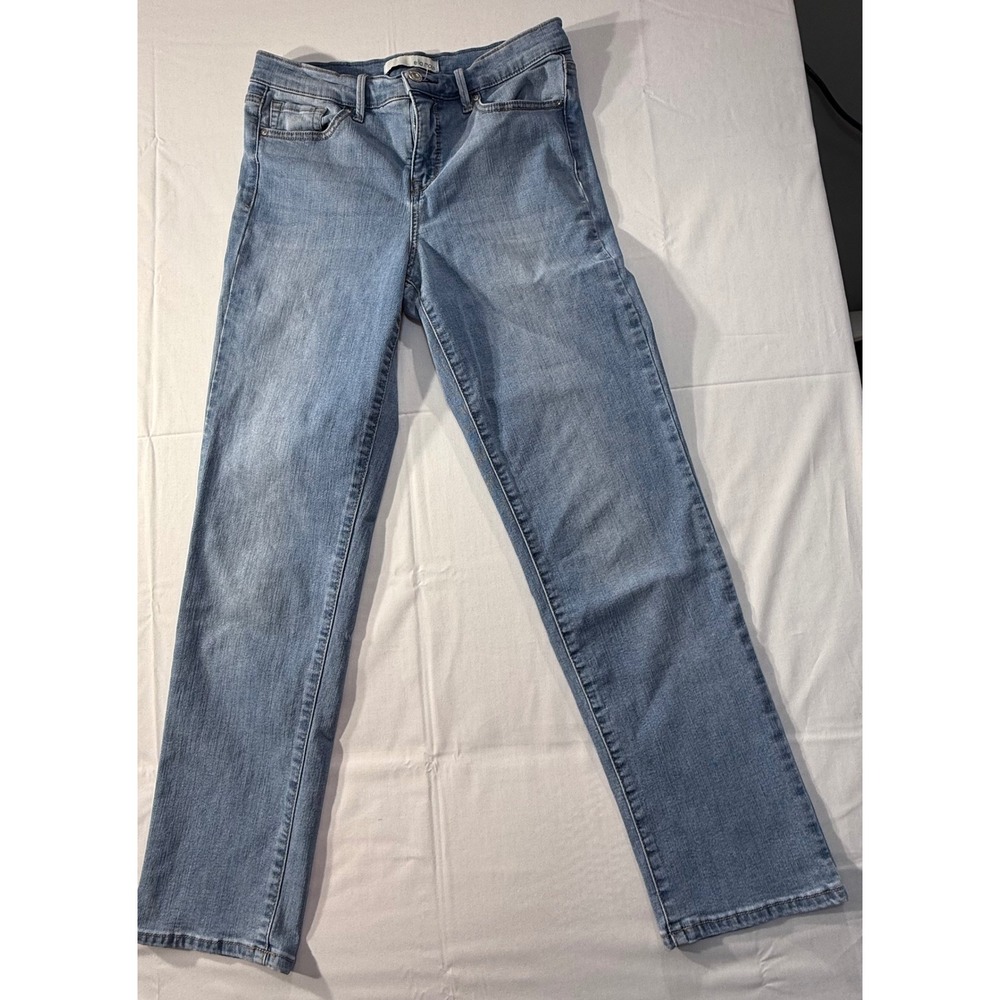 Ella Moss Womens Size 6 High Rise Straight Leg Jeans Medium Wash Blue Denim